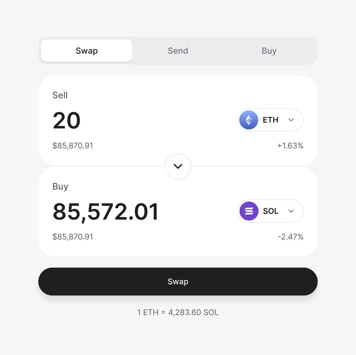 Clean & Modern UI Card
