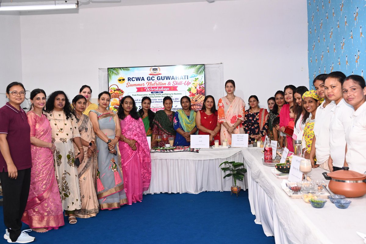 GCCRPFGTY's tweet photo. RCWA GC GTY organised A *Summer Nutrition &amp; Skill-Up Workshop*
Live demos on fruit preservation, healthy snacks, baking for entrepreneurship &amp; refreshing summer drinks.  
Enthusiastic participation all around learning new skills for healthier living &amp; self-employment. 
@cwacrpf https://t.co/OyEWhmPivu
