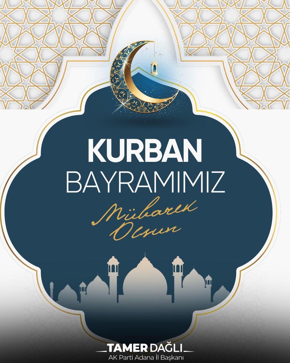 Tamer_Dagli's tweet photo. Paylaşmanın, dayanışmanın ve kardeşliğin en güzel şekilde yaşandığı bu mübarek günlerin; milletçe kenetlendiğimiz, kırgınlıkların yerini muhabbetin aldığı bir bayram olmasını temenni ediyorum.

Başta kıymetli hemşehrilerimiz olmak üzere aziz milletimizin ve tüm İslam âleminin Kurban Bayramı’nı en kalbi duygularımla kutluyor; sağlık, huzur ve mutluluk dolu nice bayramlar diliyorum.
