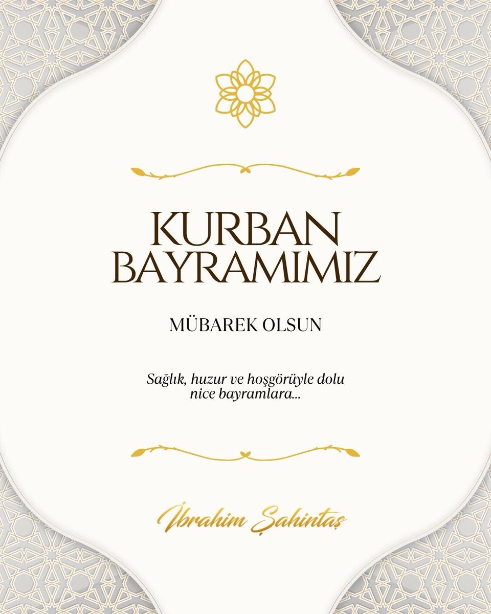 SahintasIbrahim's tweet photo. Birlik, beraberlik ve paylaşma duygularının en güzel şekilde yaşandığı Kurban Bayramı’nın; ülkemize, milletimize ve tüm İslam âlemine huzur, sağlık ve bereket getirmesini diliyorum. https://t.co/6DzmkW9Oj6