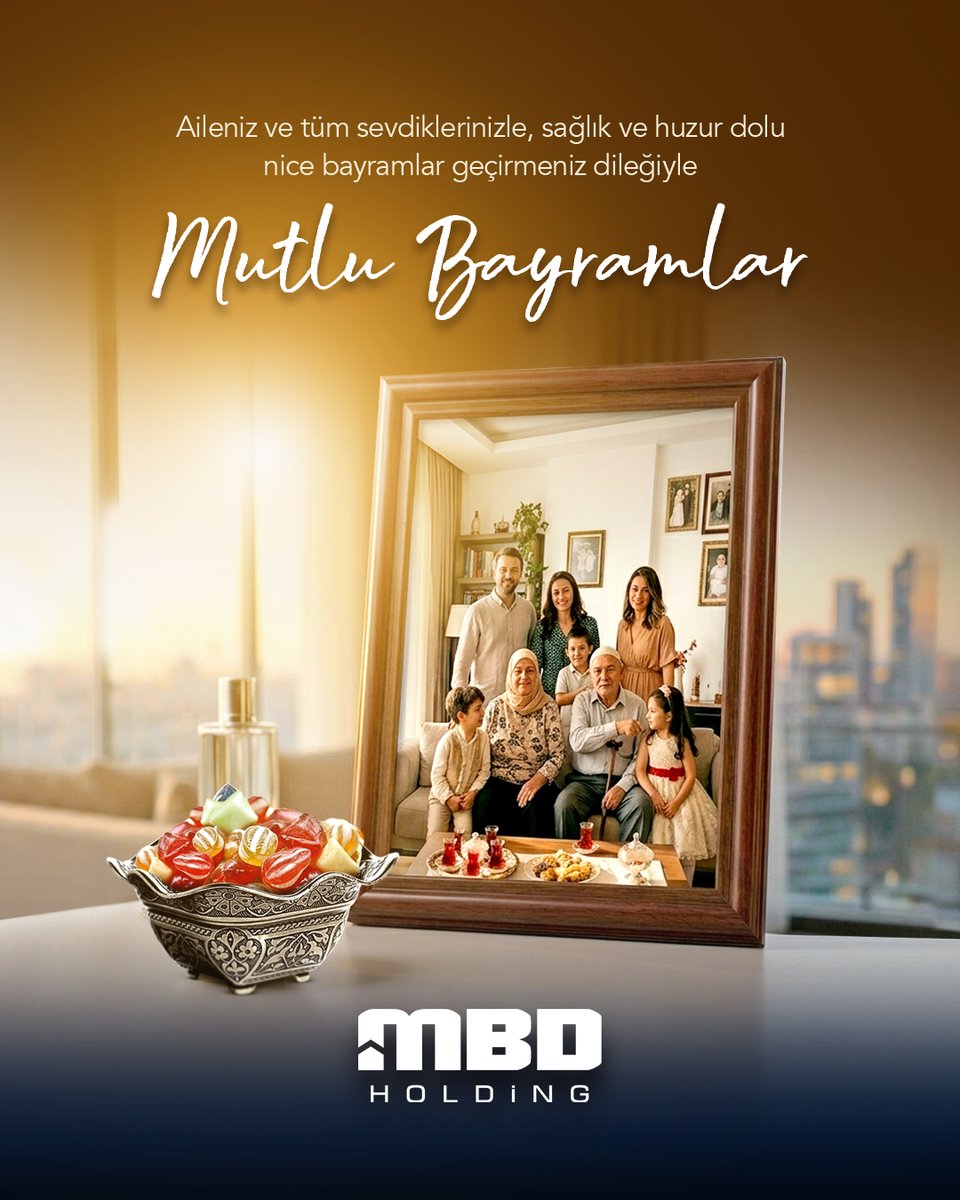 mbdholding's tweet photo. Sevdiklerinizle birlikte nice mutlu, huzurlu ve bereketli bayramlara.
Kurban Bayramınız kutlu olsun!

#MBDHolding #mbdgroup #kurbanbayramı https://t.co/6eWNacWHEg
