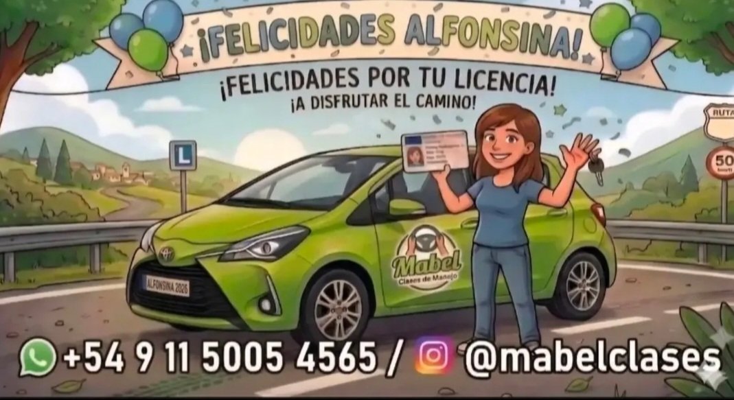 mabelclases's tweet photo. Como vienen esos egresados 🙂🚗Felicidades Alfon!!! https://t.co/Oy4cfAMquf