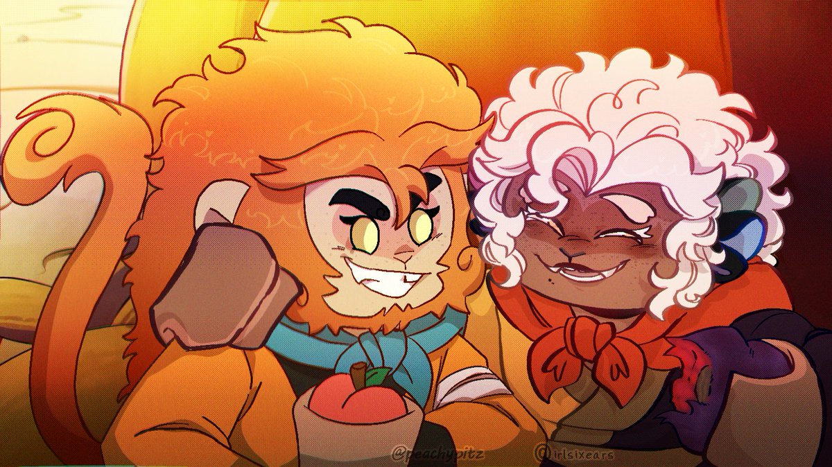 irlsixears's tweet photo. Collab between me and my wife for our swap au !!!! :] 
@PeachyPitz 🤭

#lmk #legomonkiekid #lmkwukong #lmkmacaque #shadowpeach https://t.co/cStIqCtTlX