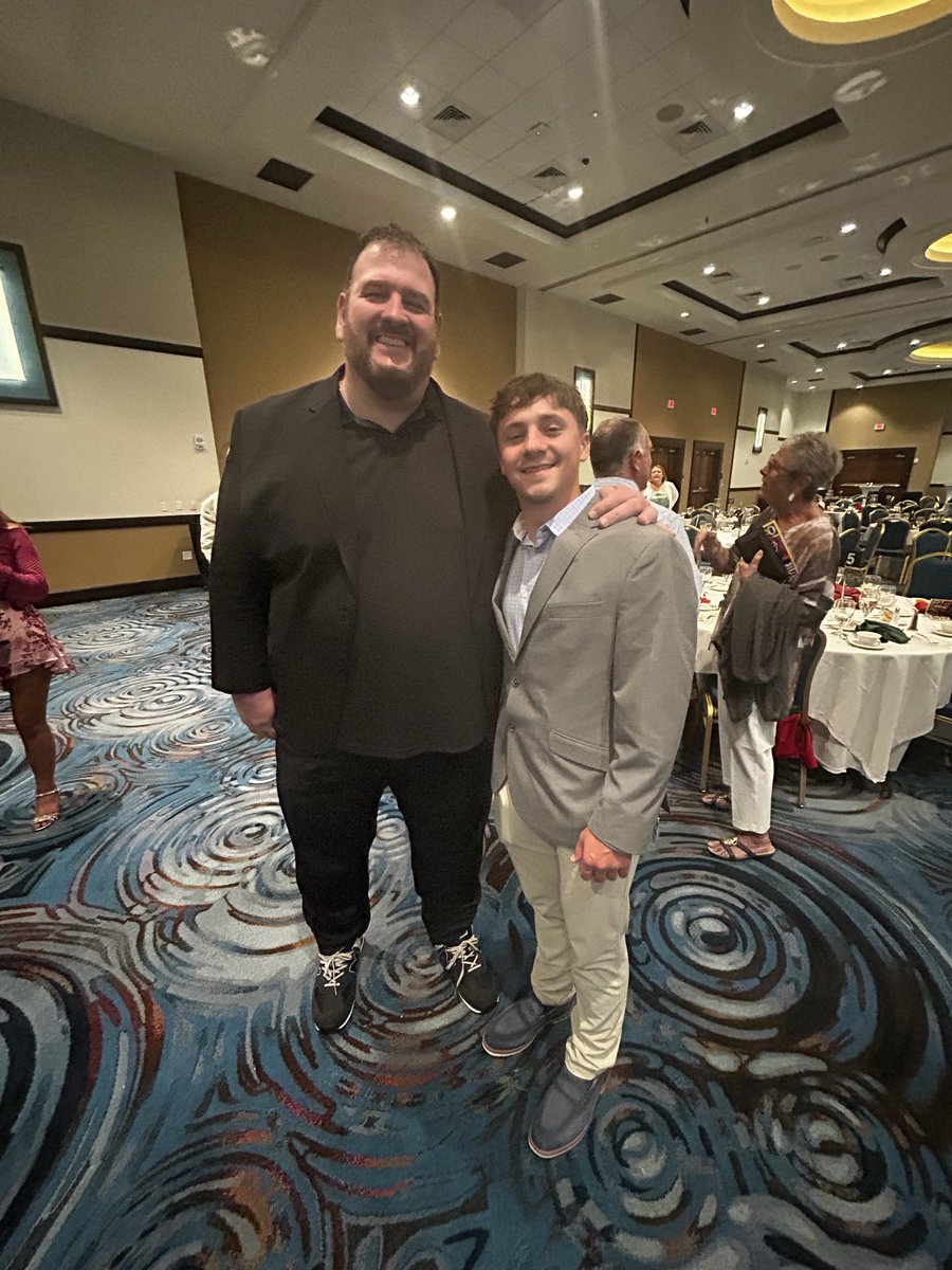 PAcoachP's tweet photo. Great Night in NEPA celebrating the 75th Anniversary of Unico! Awesome to have many of the greats back for this occasion including former NFL stars returning home. Welcome back Rocket &amp; Quadry Ismail, Greg Skrepnak, Bo Orlando, and Philadelphia Eagles Def Coordinator Vic Fangio! https://t.co/wH3odmQPLi