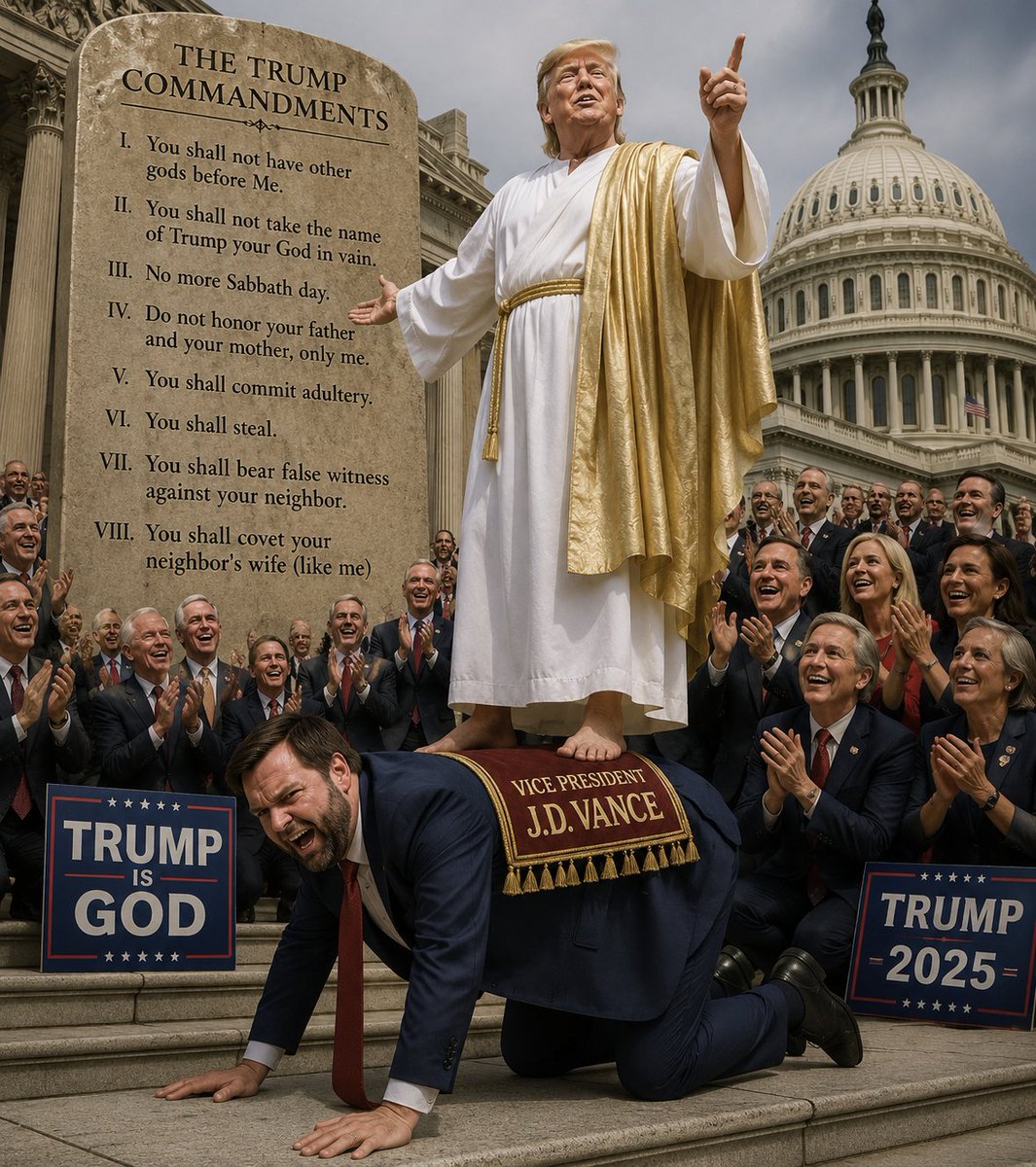 JohnForte66368's tweet photo. LMFAO… while Trump, you, and the rest of the goon squad are pissing away taxpayer money like a whore in a condom store.

Trump and his regime are poison for this economy, poison for basic moral decency, and poison for every American citizen depending on a legitimate, competent, and genuinely caring president to guide this country the way it should be guided — not like some reckless, blind narcissist driving the bus straight off a cliff while screaming that everything is “great.”

This administration runs on chaos, lies, corruption, and nonstop propaganda while hardworking Americans get crushed by rising costs, division, and political insanity. The country deserves leadership — not a clown show built around ego, revenge, and grift.