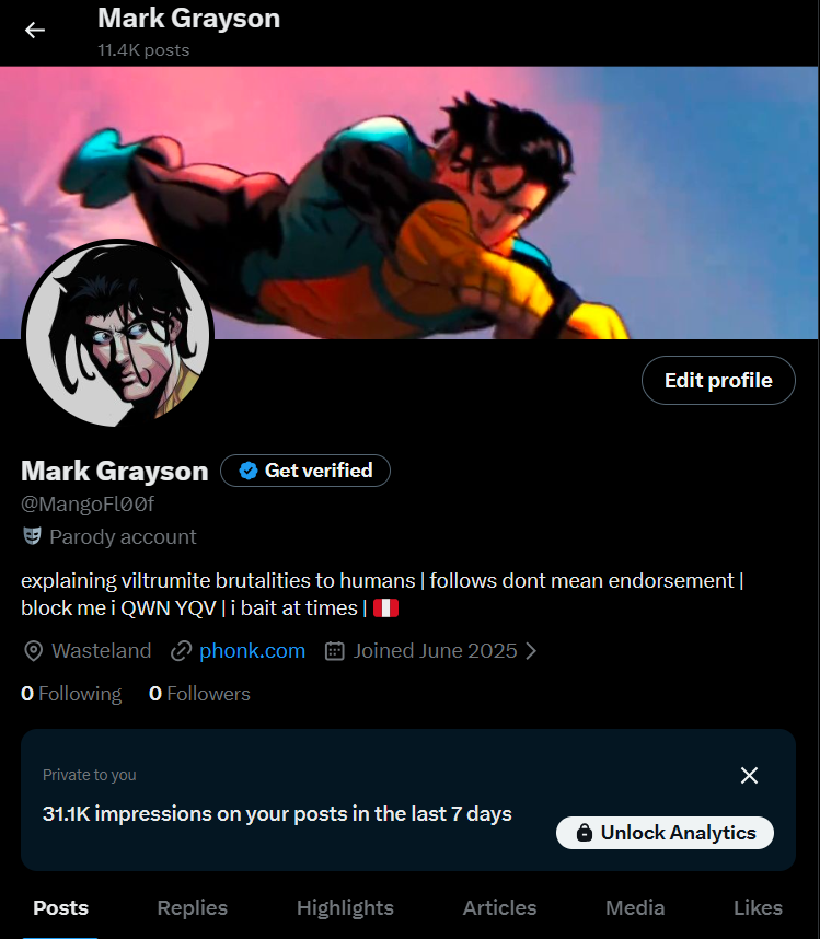 Return of Mark Grayson tweet media
