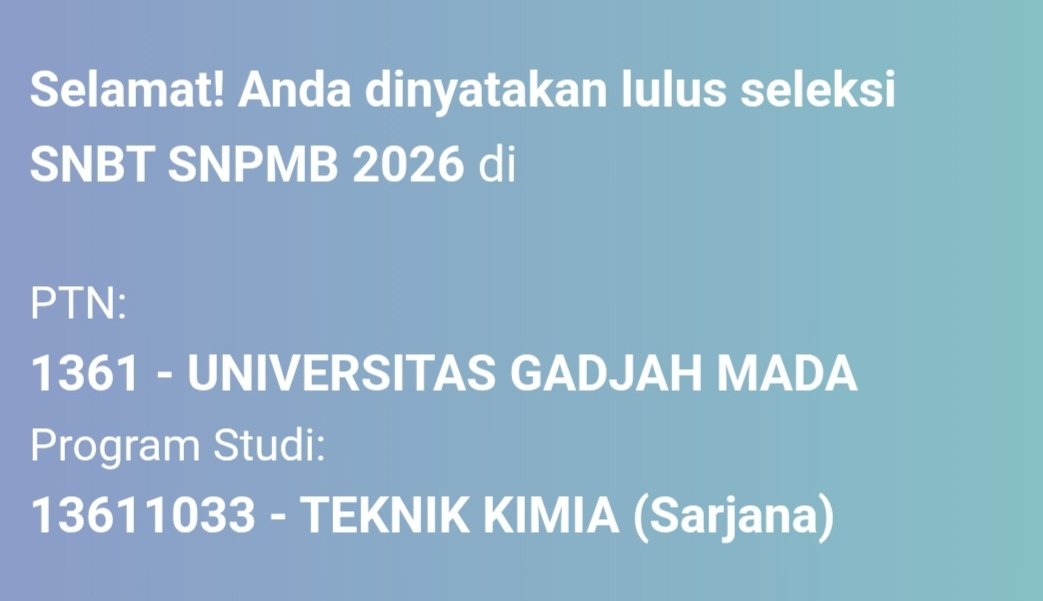 beerncakes's tweet photo. maturnuwun tekkim ugm tidak menolak cintaku lagi 😘 https://t.co/U9IMzeJUQd
