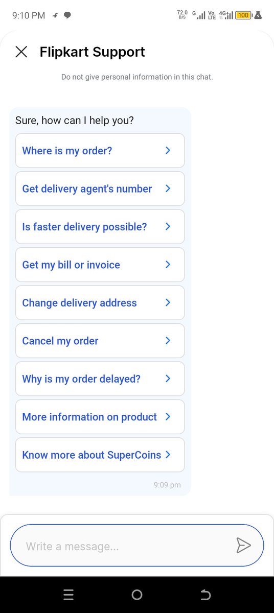 deepanbalaji's tweet photo. No option to contact customer service https://t.co/BjrgEjuWWu