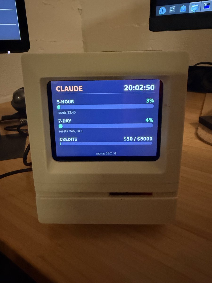 FuzionTech's tweet photo. Built this to keep track of how disappointing I am at tokenmaxxing https://t.co/0Vld3pdI1Q

At least it’s hella cute! https://t.co/gDCIUyKZku