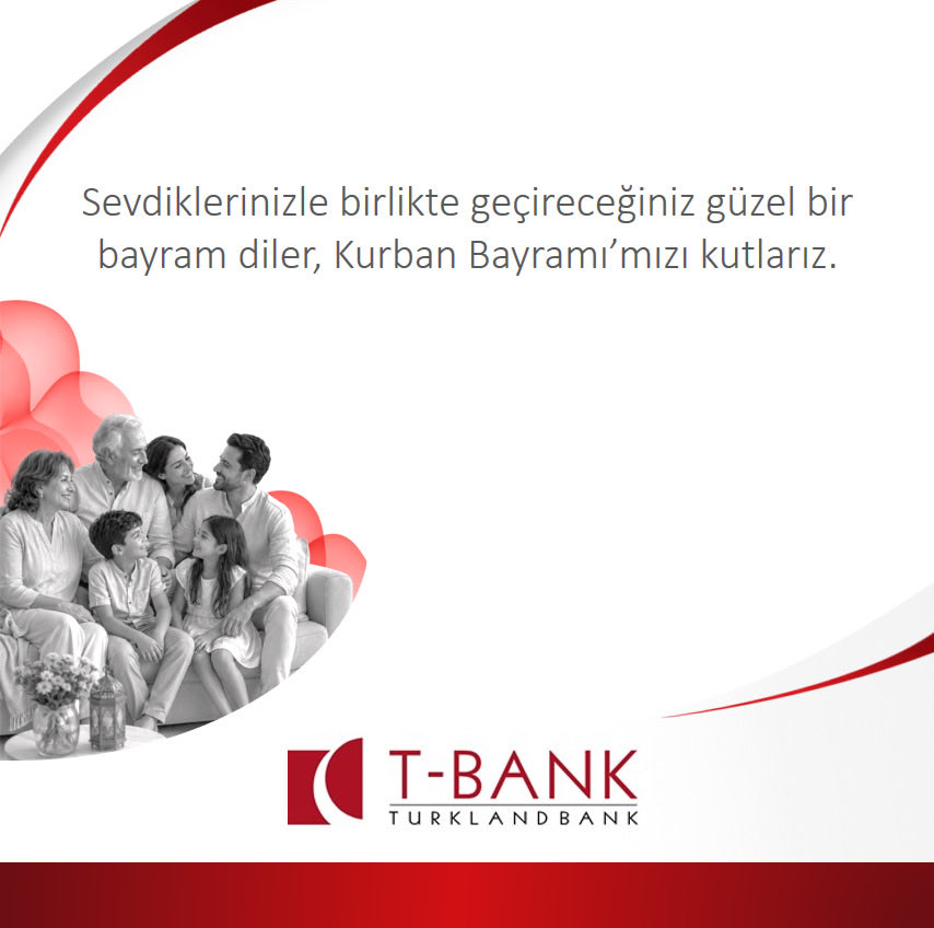 TurklandBank's tweet photo. Sevdiklerinizle birlikte geçireceğiniz güzel bir bayram diler, Kurban Bayramımızı kutlarız.

#iyibayramlar #kurbanbayramı #tbank #turklandbank #buradatamanlamıylaözelsiniz https://t.co/U2ezYUk6sN