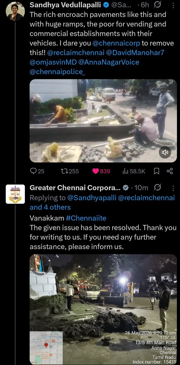 spicypepperoni's tweet photo. Fantastic Job @chennaicorp ! https://t.co/M38clzH6OC