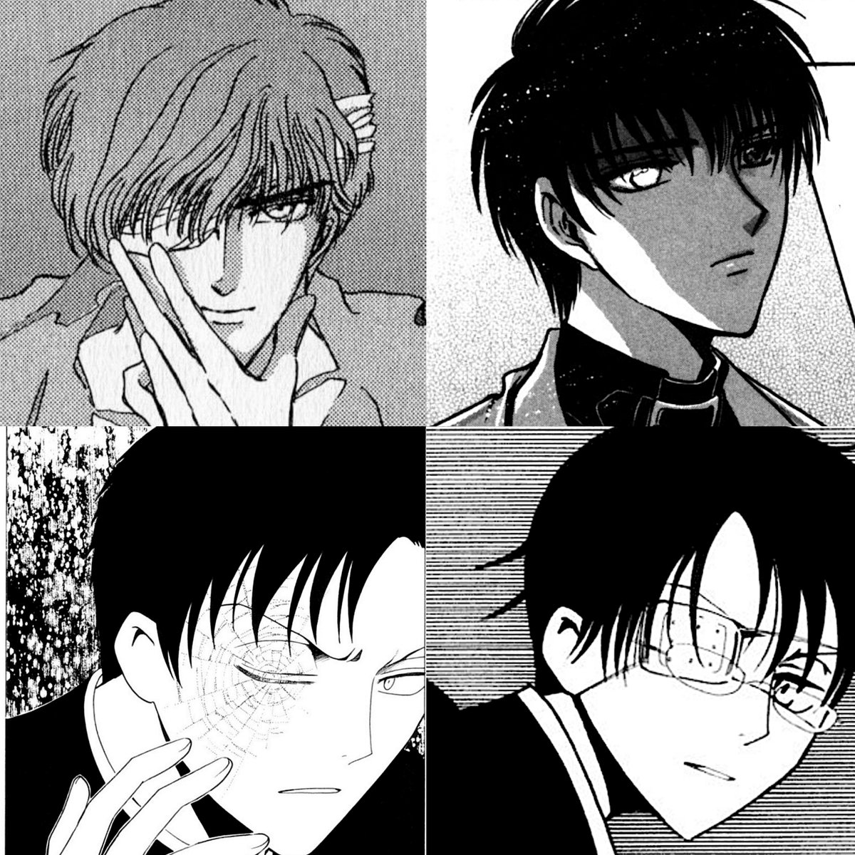 Furubafani's tweet photo. CLAMP really enjoys using eyes to express love https://t.co/dCV90b1sLr