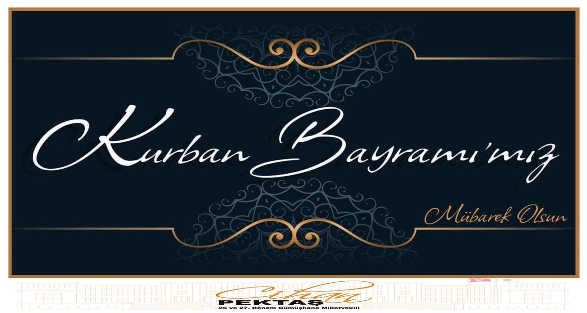 cihanpektas1's tweet photo. Değerli hemşehrilerimizin, aziz milletimizin ve bütün İslam Âleminin mübarek #KurbanBayramı 'nı tebrik ediyor; bayramın getirdiği kardeşlik, dayanışma ve yardımlaşma ruhunun bütün dünyaya hakim olmasını Cenab-ı Allah'tan niyaz ediyorum.

#HayırlıBayramlar https://t.co/MsnsKEAROR