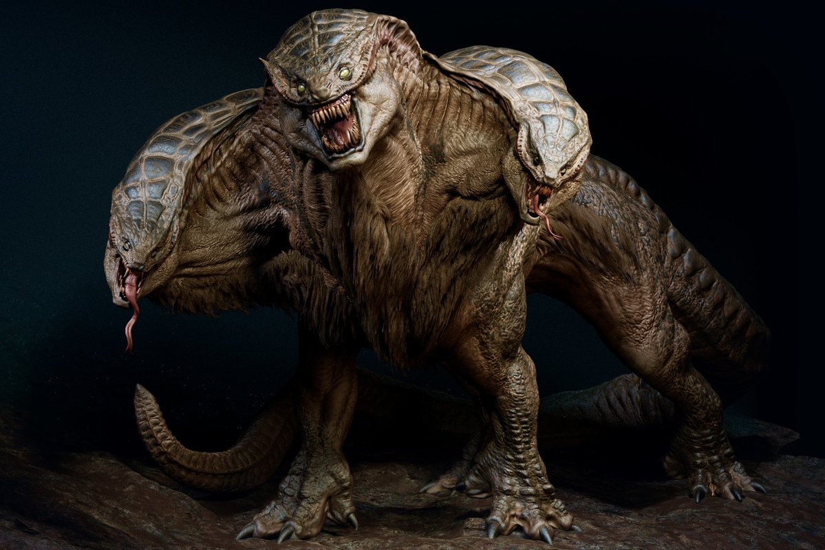 ItchyTasty_'s tweet photo. Alright I think my next big guy to print is throwing it back to my Cerberus - this mother gonna be huge! You guys in? https://t.co/mzMhDasMj7