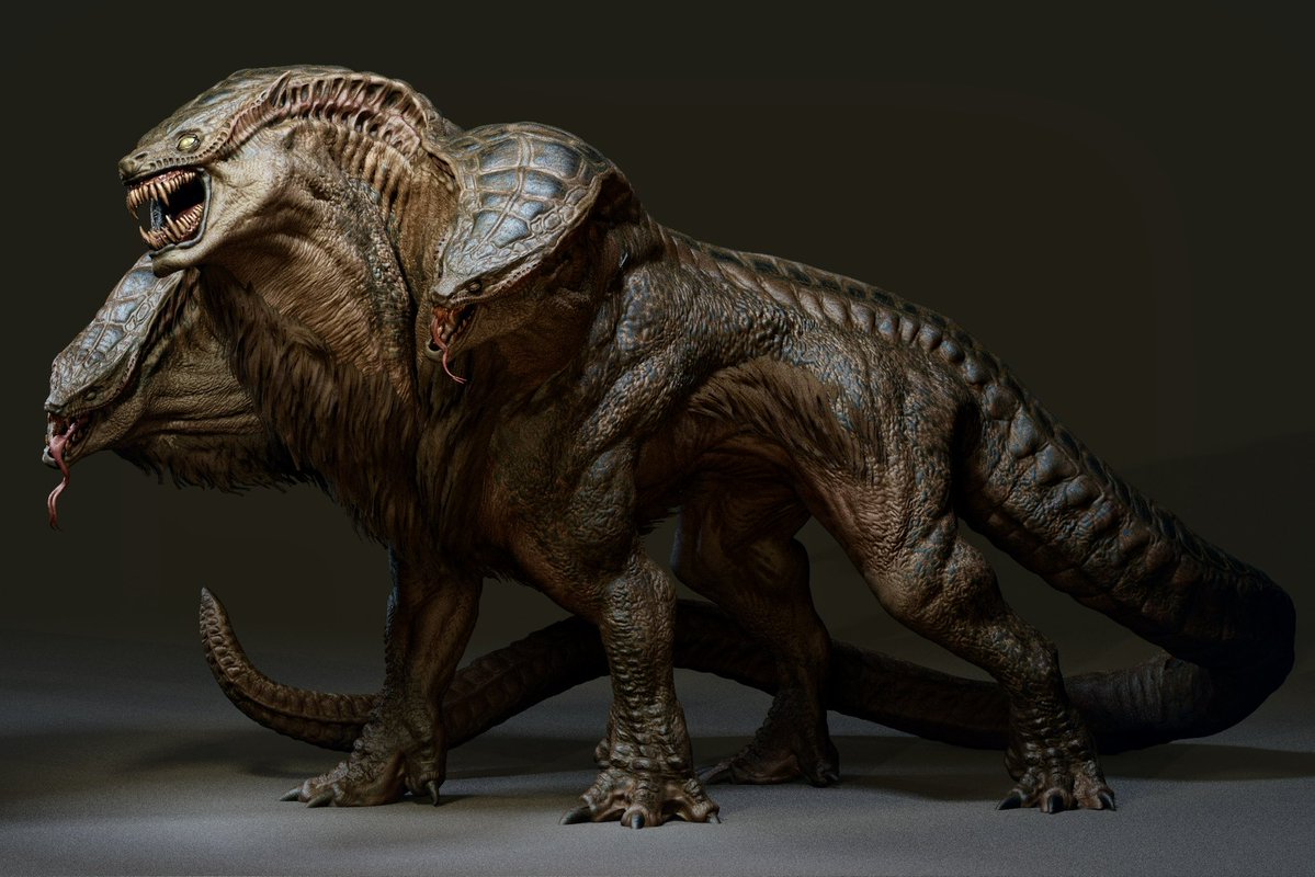 ItchyTasty_'s tweet photo. Alright I think my next big guy to print is throwing it back to my Cerberus - this mother gonna be huge! You guys in? https://t.co/mzMhDasMj7
