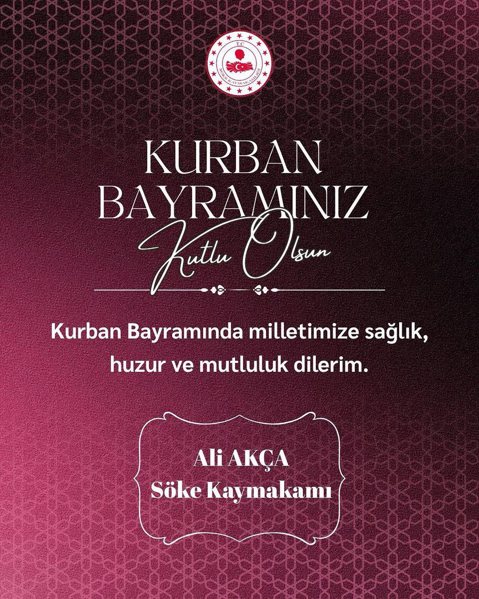 SokeKaymakam's tweet photo. @_AliAkca_
#KurbanBayramımız https://t.co/r22rhCj5Jp