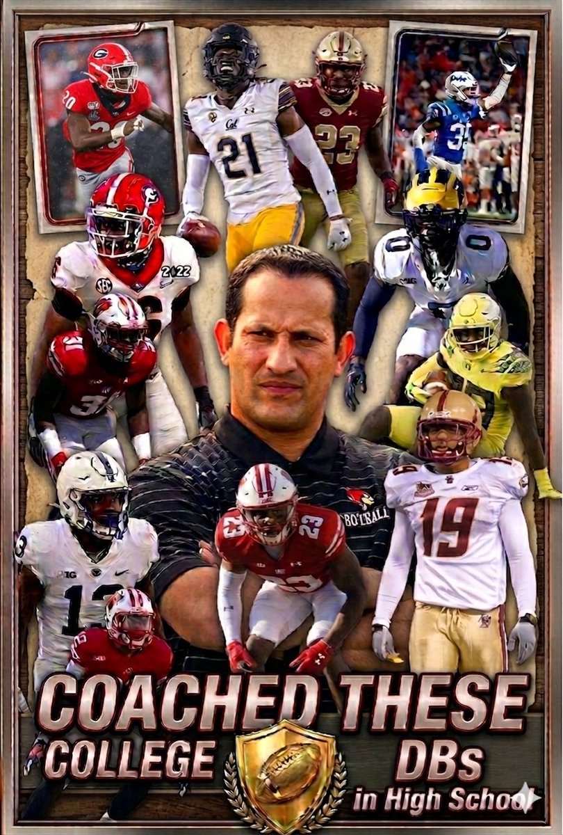 car20ruiz's tweet photo. I have been blessed to have had the opportunity to coach all these College Football Defensive Backs in high school.   

JR Reed - Georgia
Lewis Cine - Georgia
Lubern Figaro - Wisconsin 
Christian Driver - Penn State
Jakarrie Washington- Wisconsin 
Collin Gamble - California 
Jim Noel - Boston College
Jason Maitre - Wisconsin
Jeremiah Lewis - Duke
Mike Sainristil- Michigan
Verone McKinley III - Oregon 
Isaac Johnson - Boston College

Who's next???