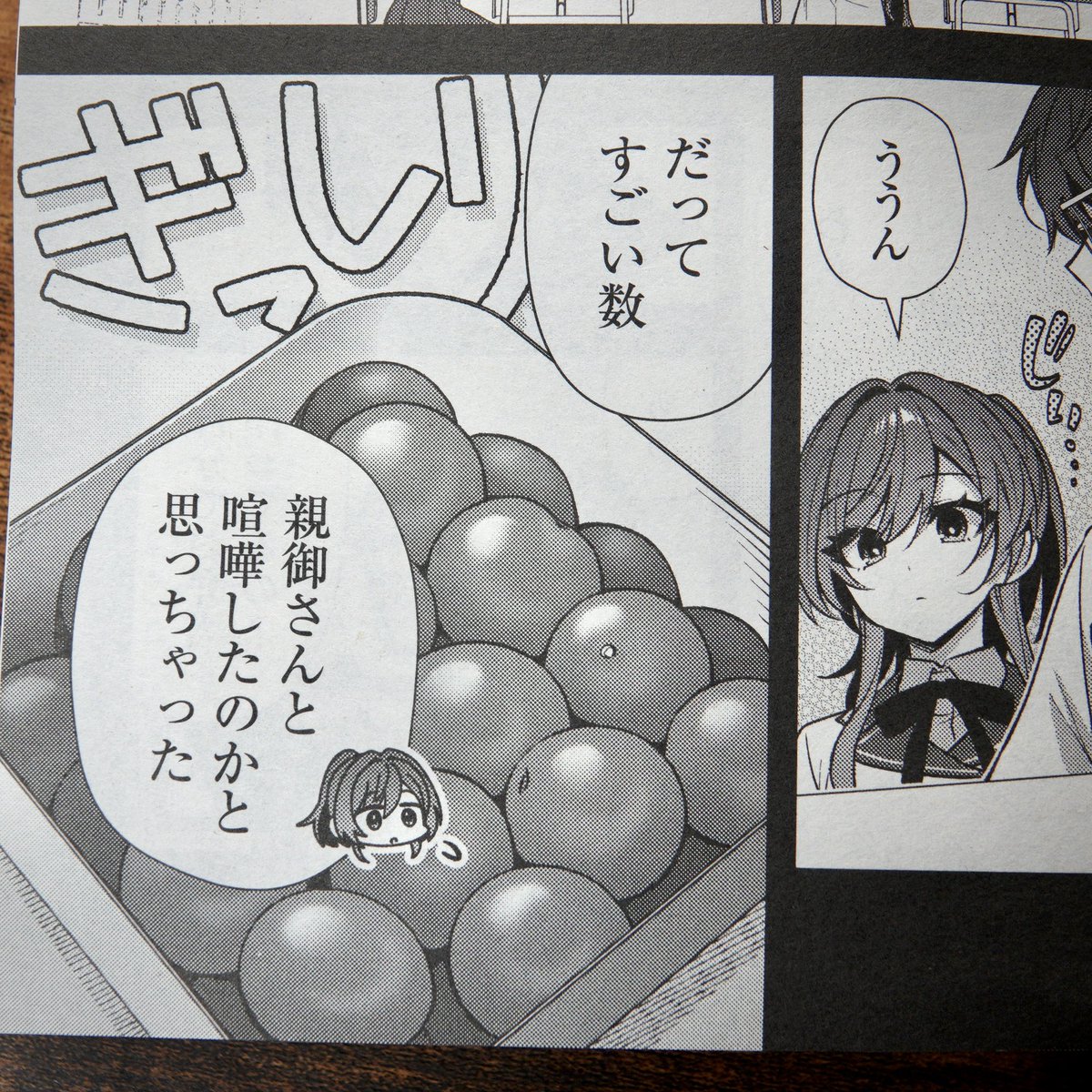 このシリーズの登場人物は全員少しずつ(?)様子がおかしいのですが、漫画だとそれが絵面として客観的に見えてくるのでホラー映画の序盤みたいで楽しいですね🍅🍅🍅 