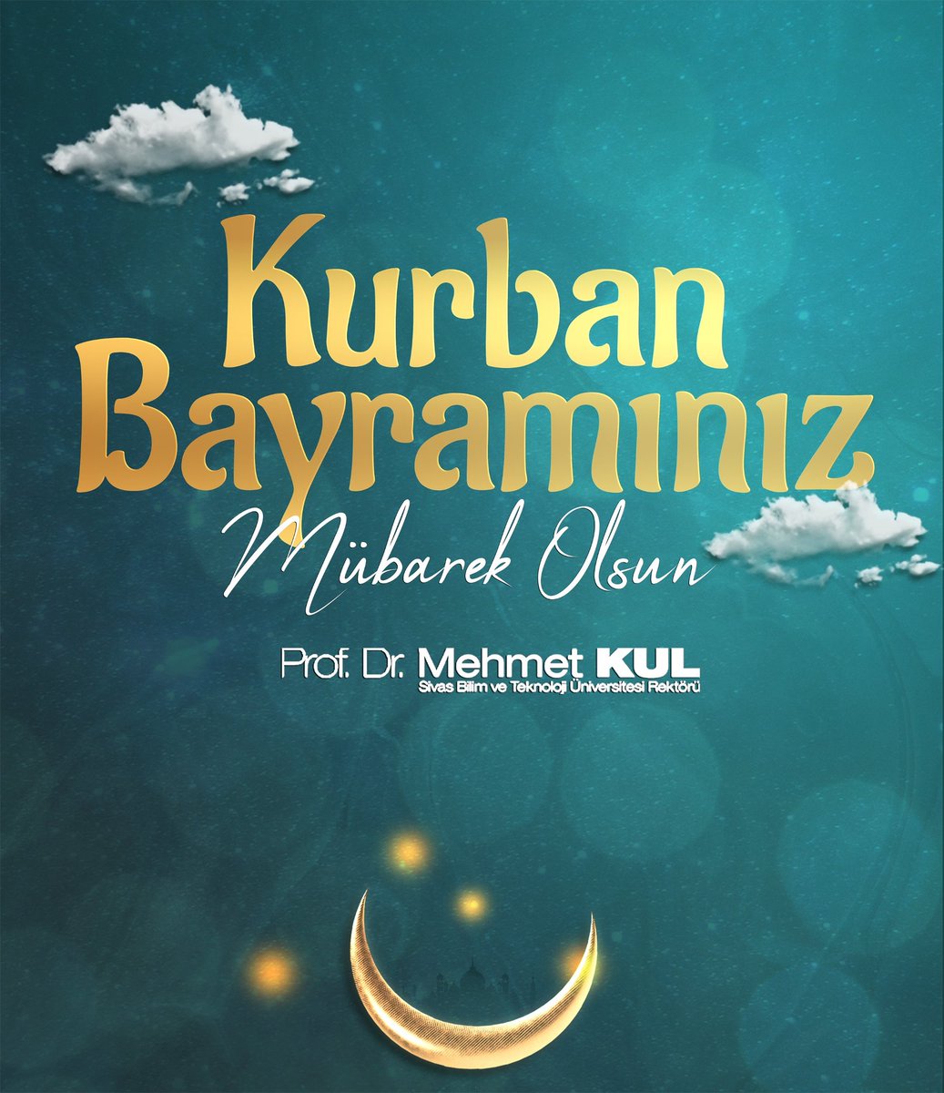 ProfMehmetKul's tweet photo. Tüm İslam Aleminin Kurban Bayramı Mübarek Olsun.

Sevdiklerinizle huzurlu ve mutlu bir bayram geçirmeniz dileği ile... https://t.co/rVs8buQRho