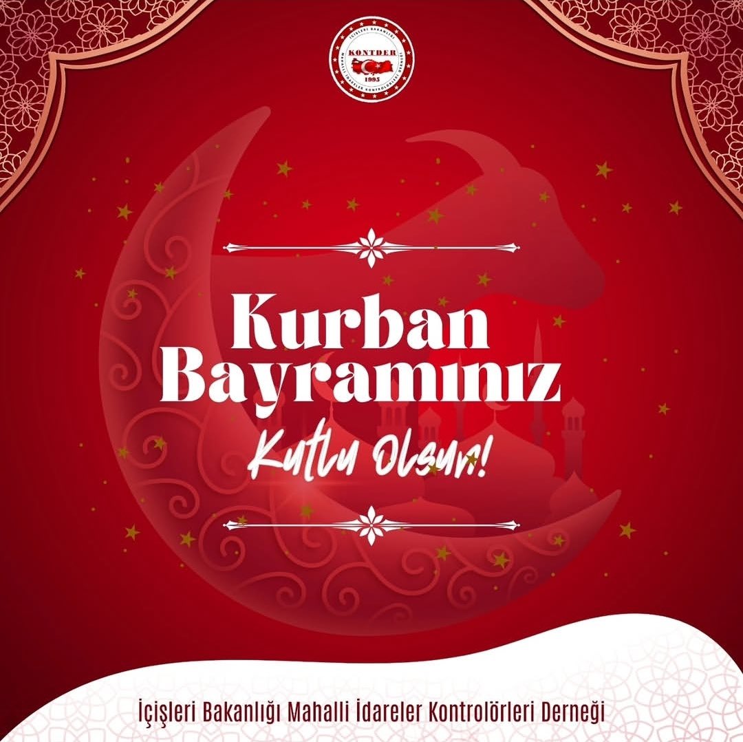 kontder's tweet photo. Bayramlar, millet olma bilincinin ve kardeşlik duygularının en derin şekilde yaşandığı müstesna zamanlardır.
Mahalli İdareler Kontrolörleri Derneği olarak, Kurban Bayramınızı en içten dileklerimizle tebrik eder, sağlık, huzur ve mutluluk içinde bir bayram geçirmenizi dileriz. https://t.co/NNMn14xlE2