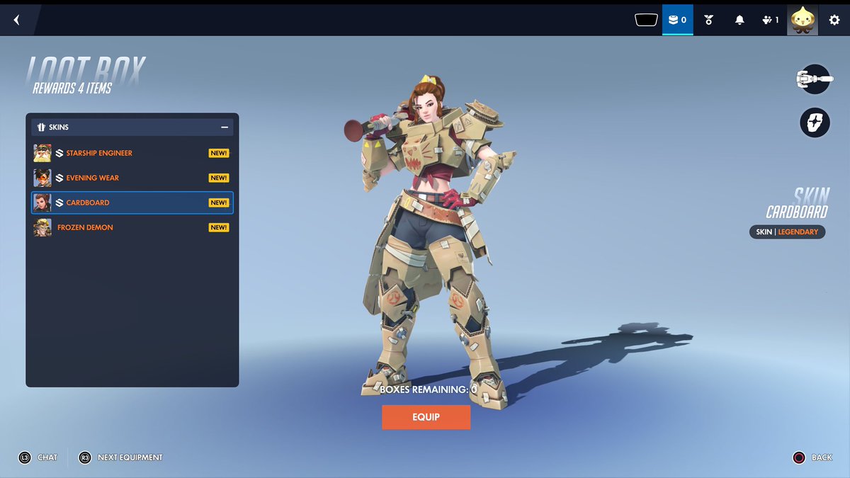 OtterNoises's tweet photo. @halalpapi Actual worst. I mean the Junkrat skin is OK but come on. There are so many better skins available. I got shafted. https://t.co/Dsl71db6It