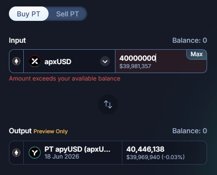 PendleIntern's tweet photo. Hey Claude, what's the best way to earn $446k in 21 days?

Hunting for the fattest yields...