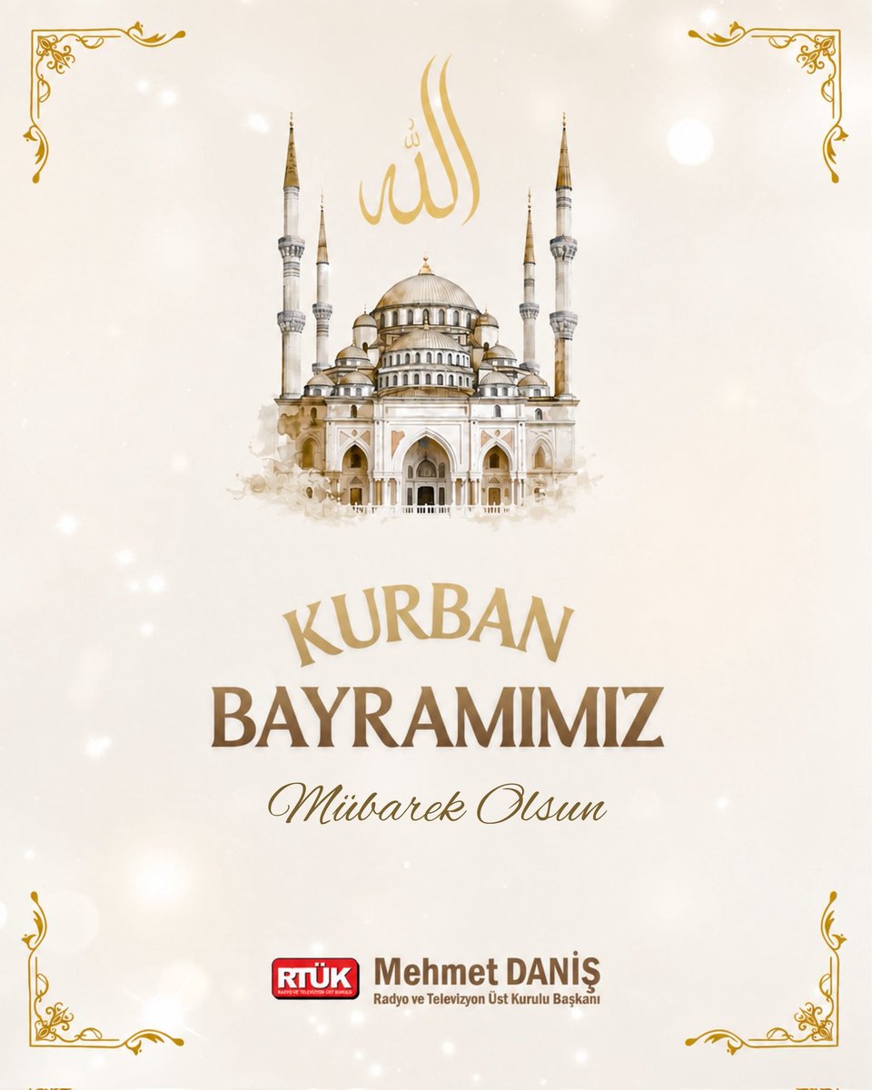 Danis_Mehmet_'s tweet photo. Kurban Bayramı; merhametin çoğaldığı, paylaşmanın anlam kazandığı, gönüllerin aynı duada buluştuğu mübarek bir iklimdir.

Birlik ve beraberliğimizi güçlendiren bu kıymetli günlerin; ülkemize huzur, milletimize bereket ve tüm insanlığa hayırlar getirmesini temenni ediyorum.

Kurban Bayramımız mübarek olsun.