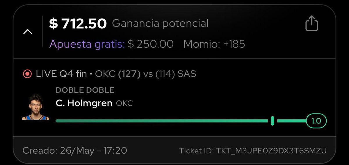 BETLIVEmex's tweet photo. @RevolverBets Gracias Puta https://t.co/Wpl8u4szlm
