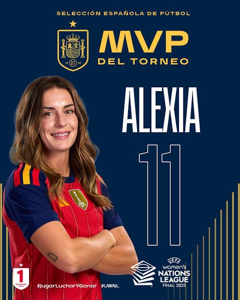 LollaAle11's tweet photo. Una gran temporada de la reina 👑 Dos MVPs importantes. Que venga el tercer balon de oro! Gracias por todo, Alexia 💙❤️ https://t.co/Rvhj0bzJZx