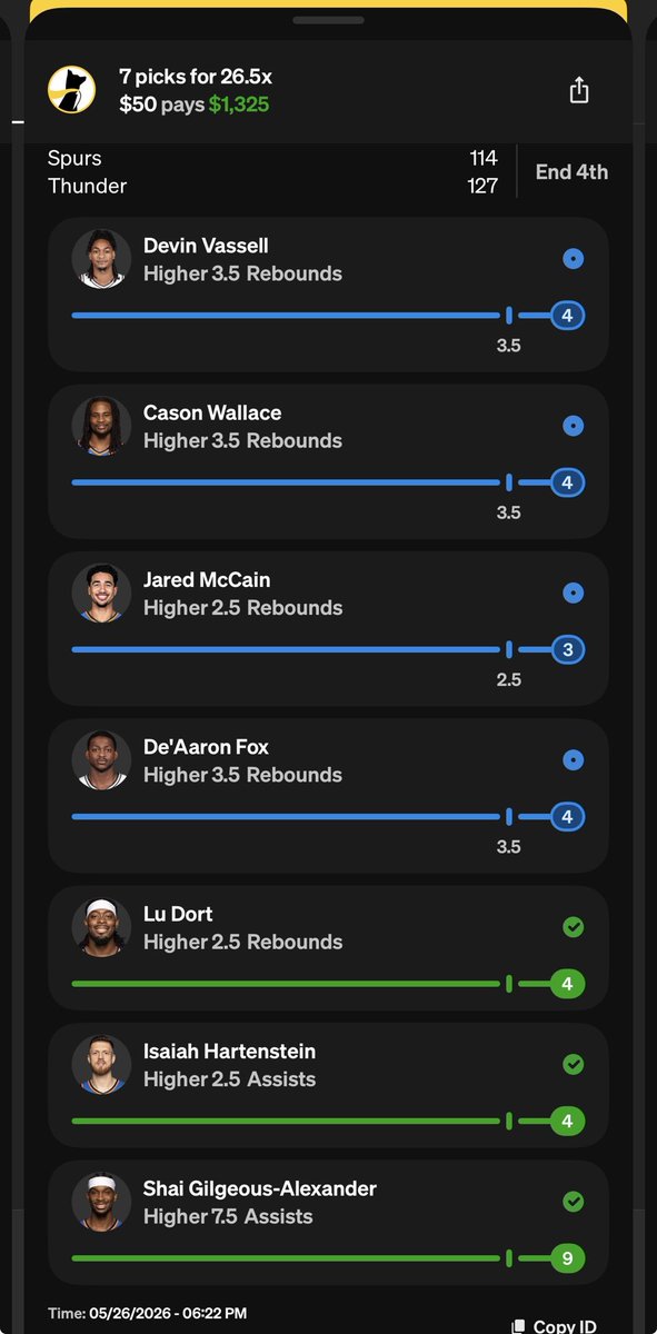 Anthony3728's tweet photo. @thelawyerbets Shit pay out compared to fanduel but i can’t complain. https://t.co/W2QoxsFNuU
