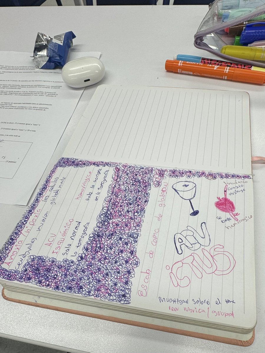 Salamibeibi's tweet photo. mi cuaderno es 80% rallones, 10% notas de clase y 10% ideas y sentimientos random https://t.co/2VwBQoHMfB