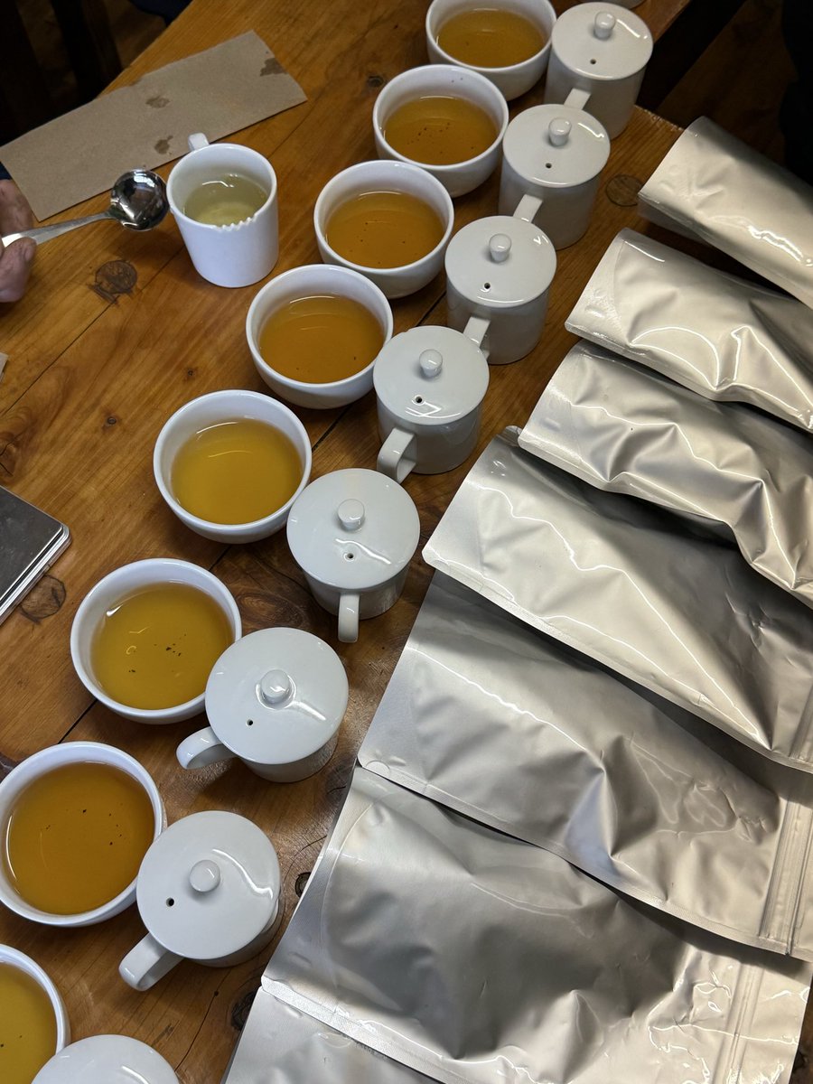 issin_en's tweet photo. 今日は紅茶、ウーロン茶のテイスティングをしました〜！

ウーロン茶は近々販売できると思うのでもう少々お待ちください🙏 https://t.co/dYWNw0X7Kh