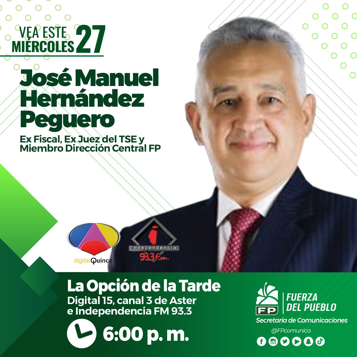 Image for the Tweet beginning: |Entrevista| Este miércoles 27 de