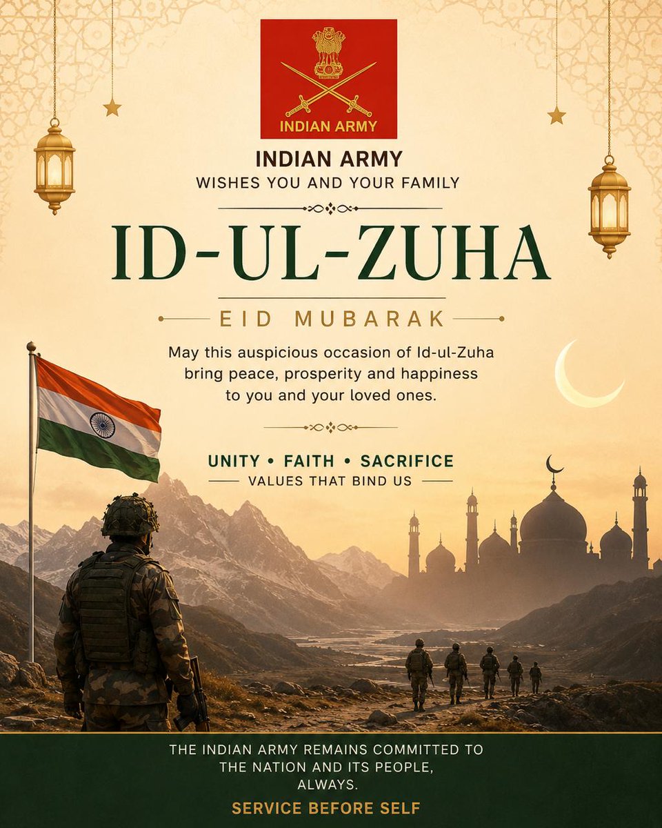SheetPak63803's tweet photo. Id-ul-Zuha (Id-ul-Adha) (Bakrid)
@ShivAroor @neeraj_rajput @shalinichawla04
@atahasnain53 @AskAnshul @PMOIndia
@adgpi @NorthernComd_IA @ChinarcorpsIA https://t.co/s9rKiw8EO8