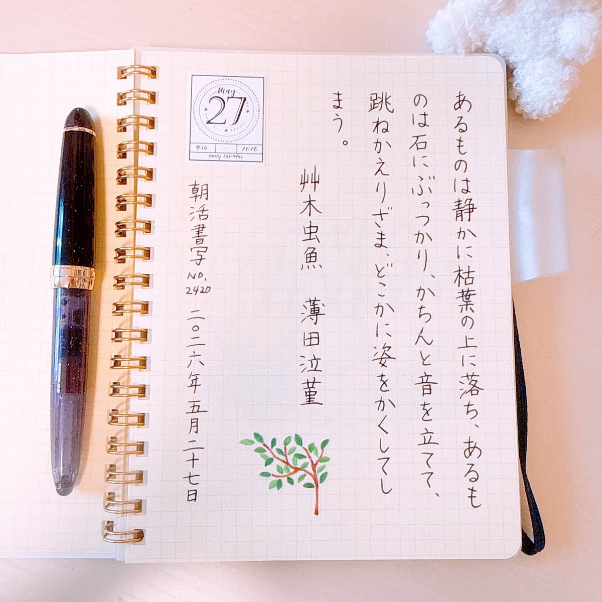 nonssr's tweet photo. #朝活書写 246日目
#朝活書写_2420

おはようございます☔️
今日もだめだめだー😭
お題ありがとうございます🖋️ https://t.co/M6O3B2aqtR