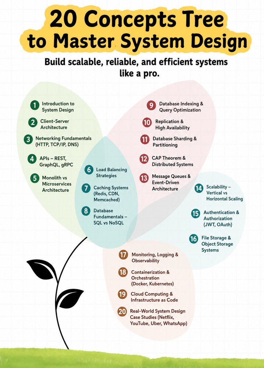 20 Concepts Tree to Master System Design 1. Introduction to System ...