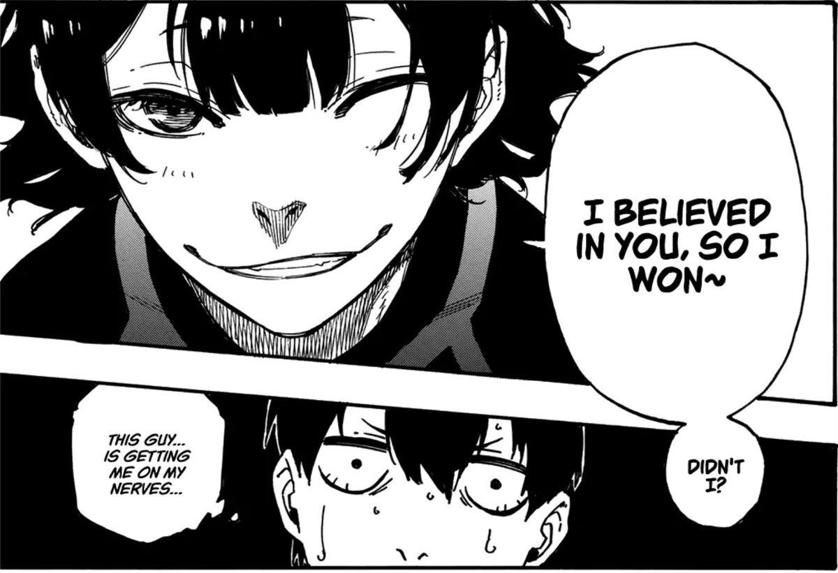 himejo_cannibal's tweet photo. isagi vs being very obviously flirted with https://t.co/Dn8UCuIxmN