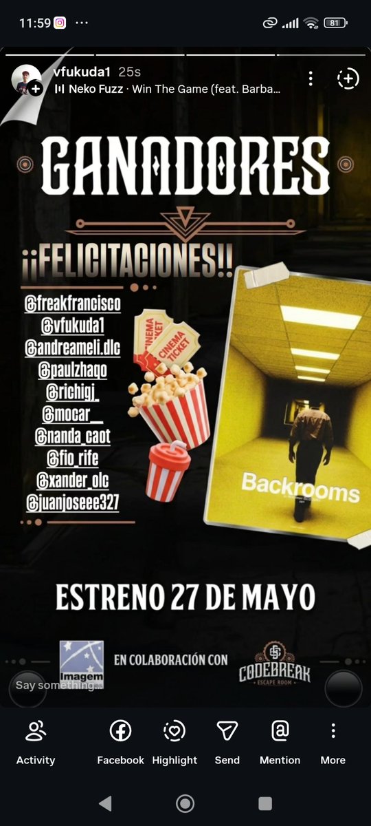 vfukuda1's tweet photo. Ayer Función especial de #Backrooms en Cinépolis Larcomar, gracias a Codebreak https://t.co/XMQZ8H0DQ7