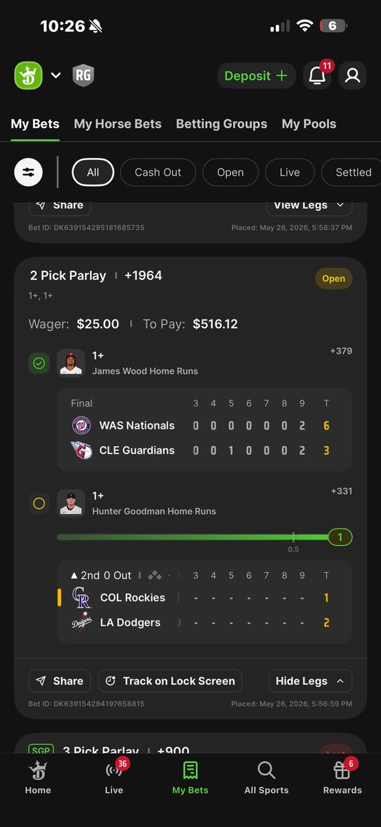 _WaltJimmy's tweet photo. @parlaybarry Good looks bro! I was in the discord but it wouldn’t let me see anything. You been killing it this month and would deff join again https://t.co/7xTqXkIWCu