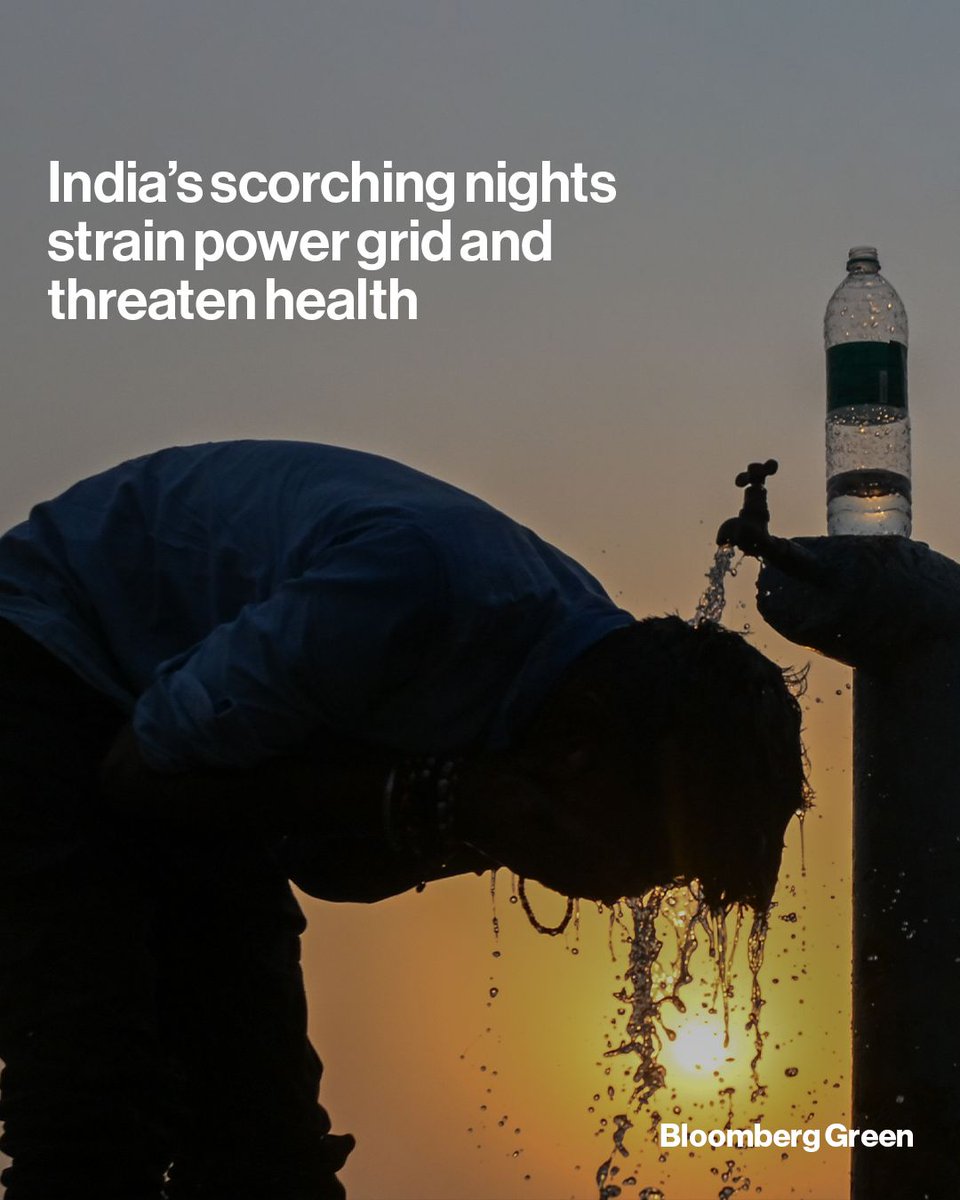 climate's tweet photo. India’s dangerously torrid summer days have long been a climate warning. Now the country is increasingly dealing with sweltering nights too, as global warming and poor urban planning put millions at risk. Read more: https://t.co/tmftVJ9h9h

📷️: Ritesh Shukla/Getty Images https://t.co/GhqoFVUEyi