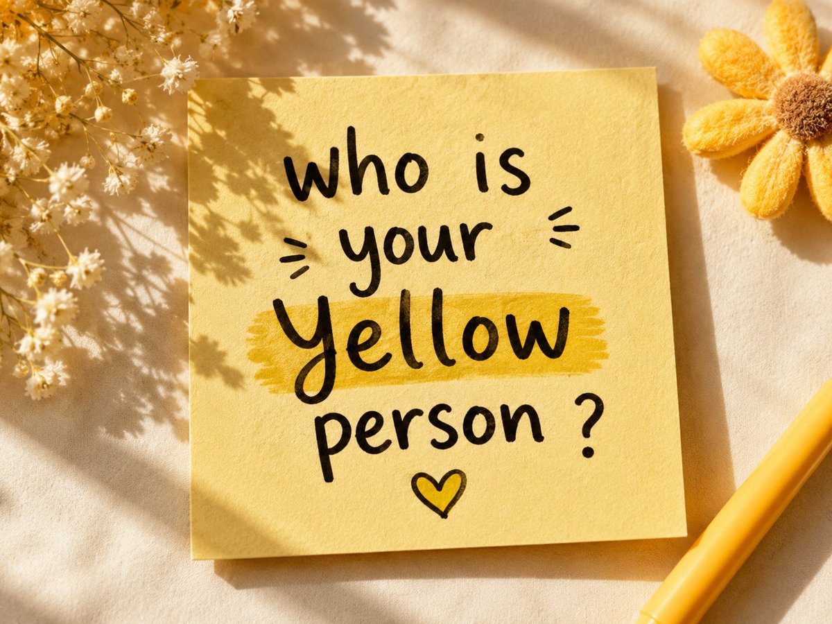 JyothivasanN's tweet photo. "Yellow person” — that rare soul who becomes your emotional safe haven, where you can speak freely without fear of judgment or pressure. Pure sunshine in human form. ☀️Yellow person is a blessing.
Who is your yellow person? 
#YellowPerson #Wholesome #GoodVibes #EmotionalSupport https://t.co/TEuRMeXsif