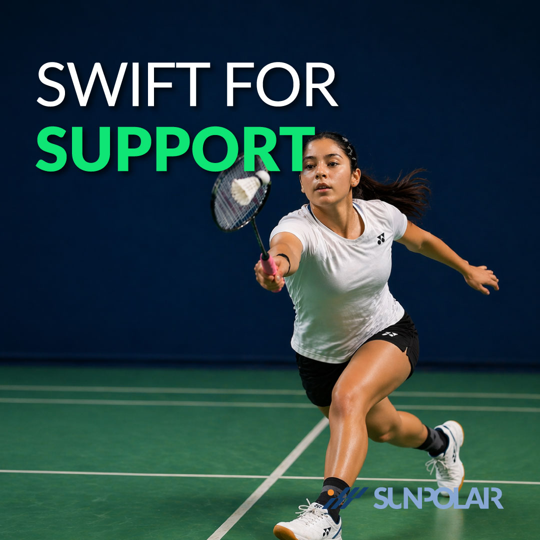sunpolartw's tweet photo. Speed, agility, &amp; foot stability define performance on the #badminton court.
What you #wear matters.

SUN POLAR #compressionanklesleeves are engineered to deliver targeted support for helping athletes stay stable through every landing and direction change.
https://t.co/1WqKsx51TH https://t.co/fmTGwQCrZQ