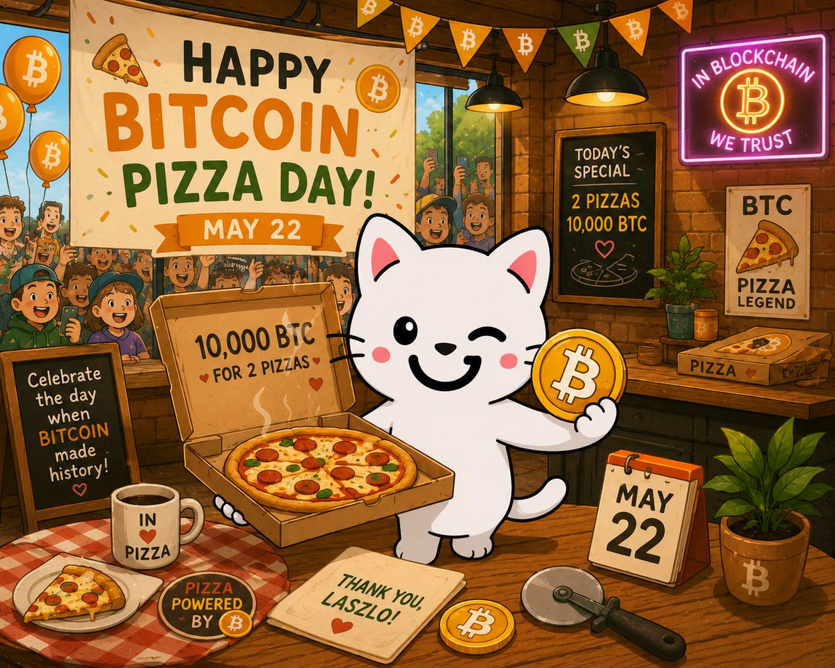 GiggleCatBSC's tweet photo. Giggle Cat $GICAT loves Pizza 🍕😻

#BNBPizzaDay #BNB @BNBCHAIN https://t.co/bvFxHGDzxO