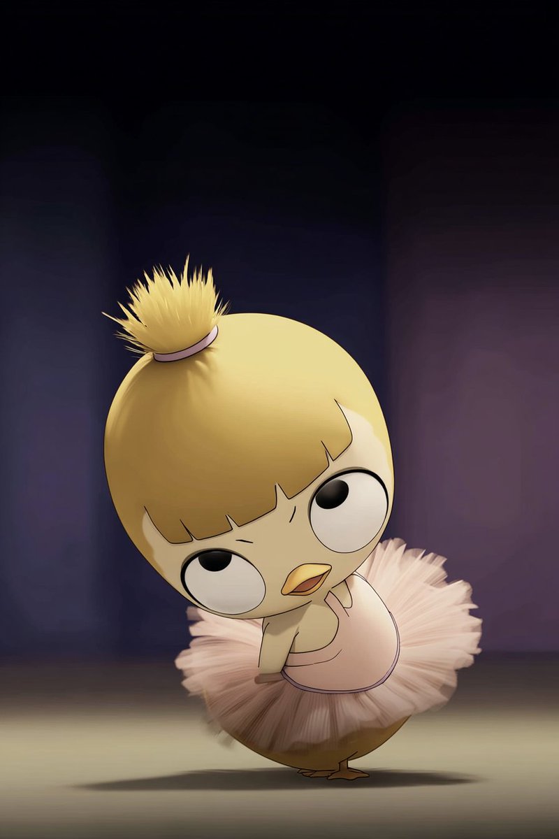 AIARTGALLARY's tweet photo. Ballerina Baby Duck

Midjourney SREF sharing with Prompt
--SREF 44216523

Adorable baby duck character with fluffy yellow feathers, wearing a tiny pink ballerina tutu dress, small ribbon ponytail, shy playful pose, big glossy eyes, pastel studio background, Pixar style character, soft lighting, ultra detailed 3D render, viral cute style --sref 44216523
 This was created in @HiWscreator
@wavespeed_ai 

Like ,repost and follow 

#midjourney #waveapeedai #sref #anime