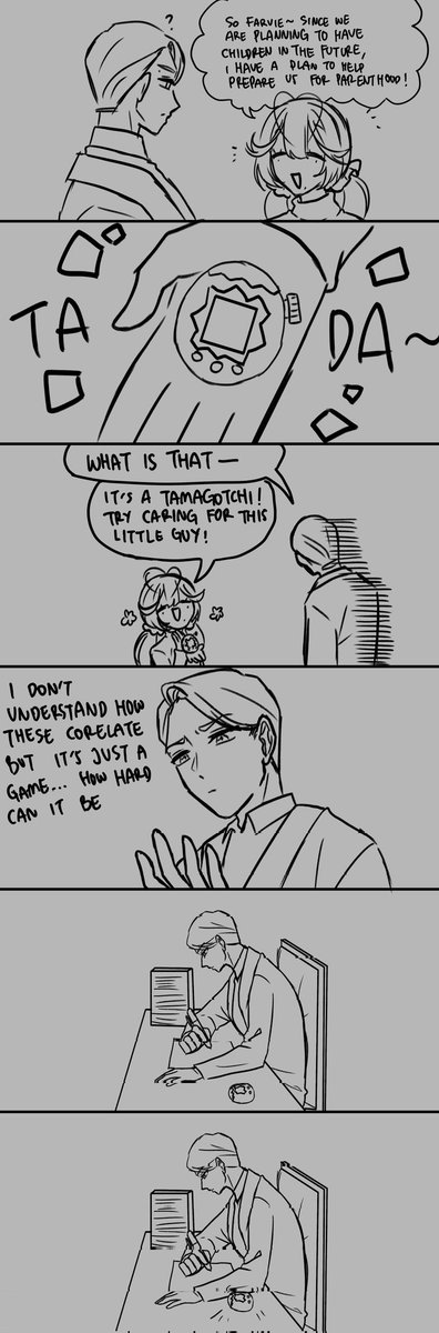 CHUpcakeVT's tweet photo. [Farvstella] Tamagotchi Paradise took my soul-

This happened to me and I was so upset... I wanted irukatchi.............

Farvald: @AQinary 

#OC_CHUniverse #OC #Tamagotchi https://t.co/PvAFCD8cXv
