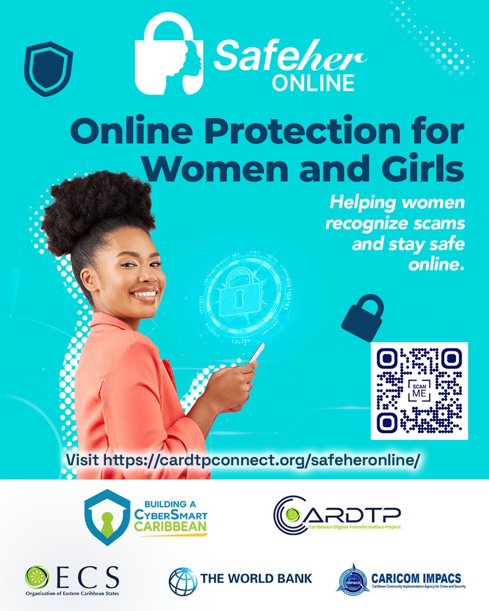 cardtpconnect's tweet photo. Women and girls are often targeted by scams, impersonation, and online harassment.   Knowing how to recognize threats helps build confidence and safer digital experiences. 

Explore tools and resources and stay protected online.
 
🌐 Visit:  https://t.co/5xTRA0RR6w 

#CARDTP https://t.co/ZPJUXZiEqA