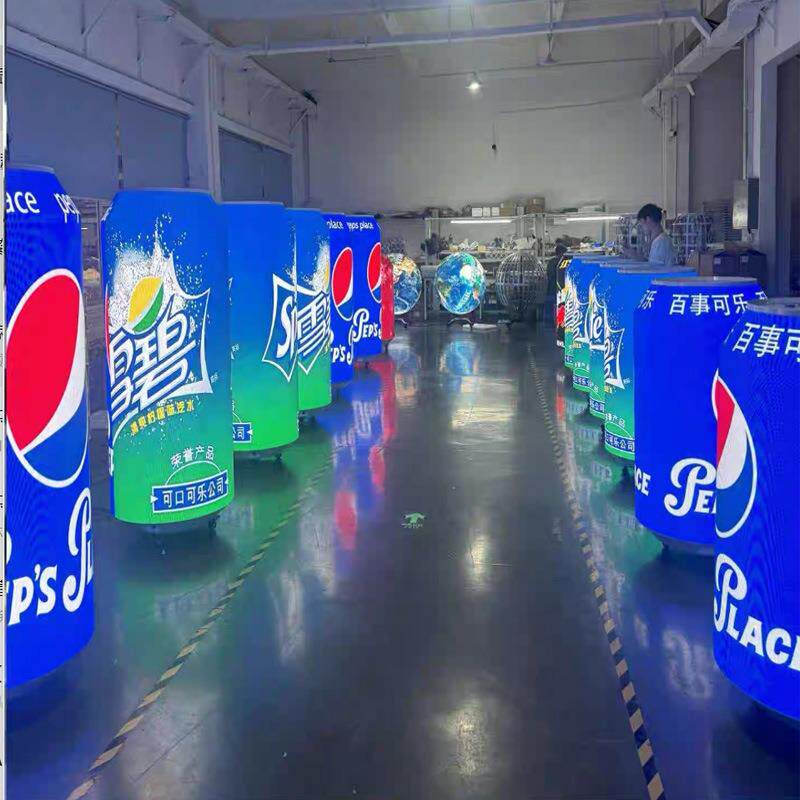 listar1988's tweet photo. The can-shaped LED display can be optionally paired with a refrigerator. https://t.co/ELT4hKlAoG