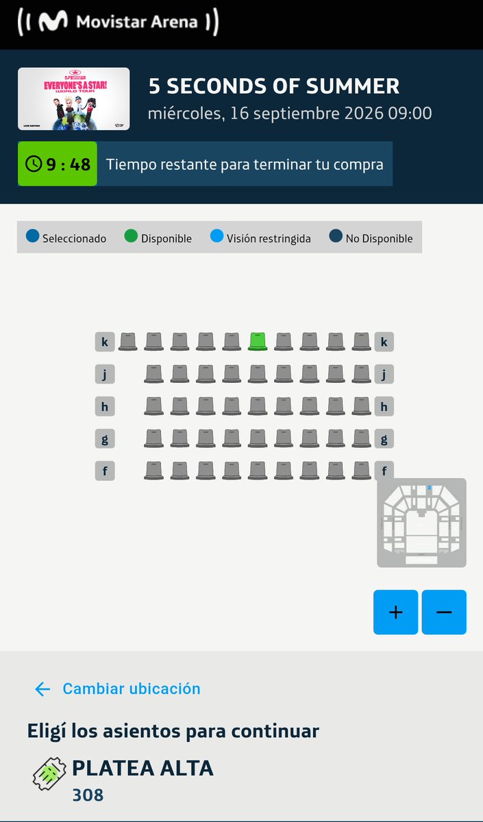 EASsoldout's tweet photo. LAS PLATEAS 310 Y 308 ESTÁN A 1 ASIENTO C/U DE AGOTARSE ¿quien nos dona para regalarlas?  Después del bingo nos quedamos secas

(Vamos a hacer una rifa en estos días, pero si nos cae plata de arriba no es queja) https://t.co/jRWhzc9UkM
