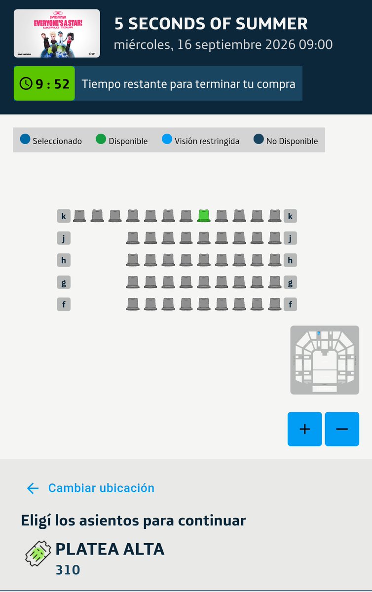 EASsoldout's tweet photo. LAS PLATEAS 310 Y 308 ESTÁN A 1 ASIENTO C/U DE AGOTARSE ¿quien nos dona para regalarlas?  Después del bingo nos quedamos secas

(Vamos a hacer una rifa en estos días, pero si nos cae plata de arriba no es queja) https://t.co/jRWhzc9UkM