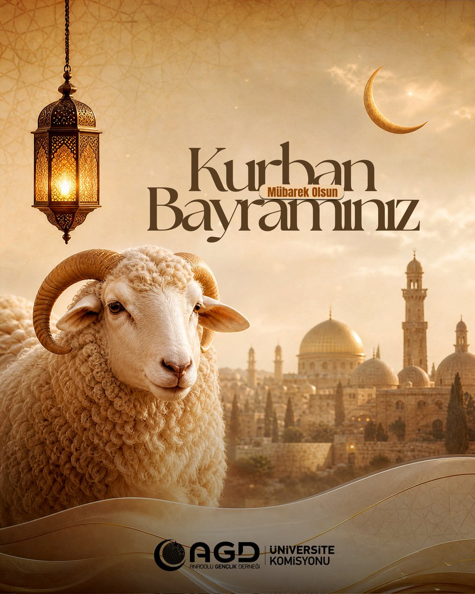 AGDUNi's tweet photo. ❝Kurban Bayramınız Mübarek Olsun!❞

◈ Bayramımızın; ümmetin vahdetine ve başta Gazze ve Doğu Türkistan olmak üzere tüm mazlum coğrafyaların hürriyet ve kurtuluşuna vesile olmasını Yüce Allah'tan niyaz ederiz.🌙 https://t.co/wFyJ7khTdF